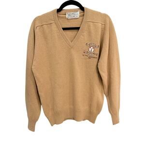 Vintage 1982 Country Club Lambswool Sweater Made in Scotland Medium Heritage